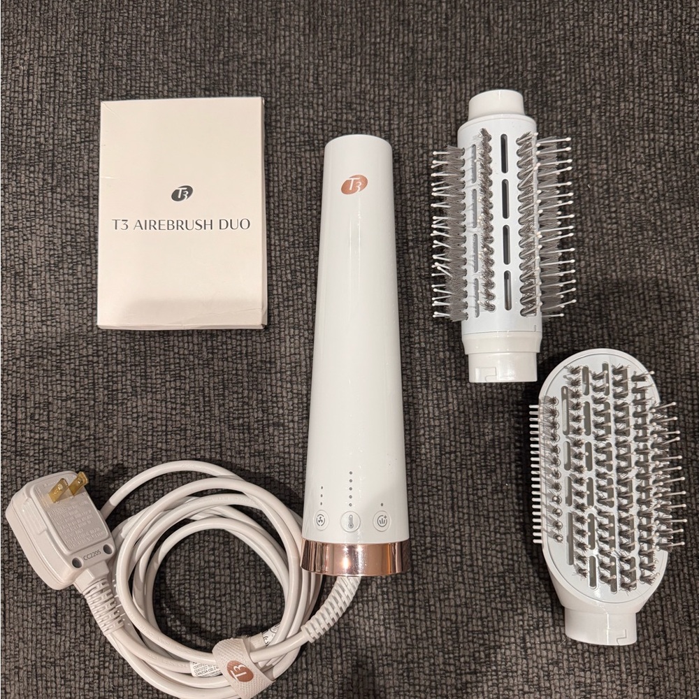 T3 Airebrush Duo White and Rose Gold Hair Tool